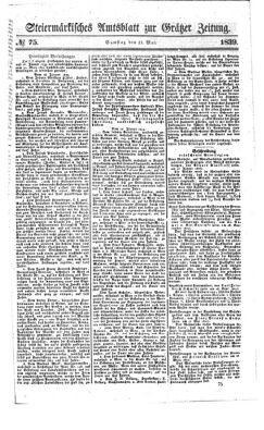 Steyermärkisches Amtsblatt zur Grätzer Zeitung 18390511 Seite: 1