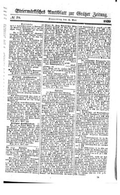 Steyermärkisches Amtsblatt zur Grätzer Zeitung 18390516 Seite: 1