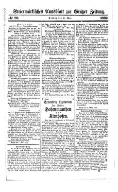 Steyermärkisches Amtsblatt zur Grätzer Zeitung