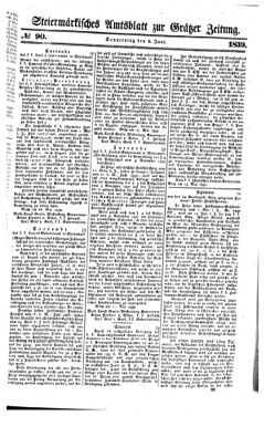 Steyermärkisches Amtsblatt zur Grätzer Zeitung 18390606 Seite: 1