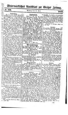 Steyermärkisches Amtsblatt zur Grätzer Zeitung 18390715 Seite: 1