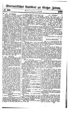 Steyermärkisches Amtsblatt zur Grätzer Zeitung 18390801 Seite: 1