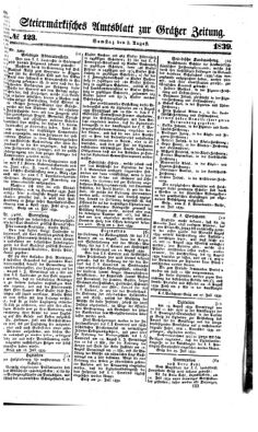 Steyermärkisches Amtsblatt zur Grätzer Zeitung 18390803 Seite: 1