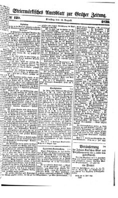 Steyermärkisches Amtsblatt zur Grätzer Zeitung 18390813 Seite: 1