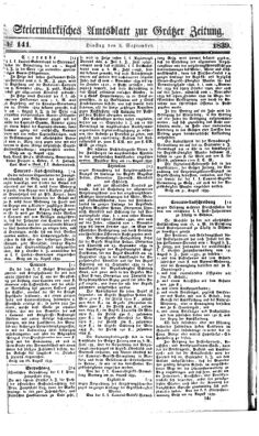 Steyermärkisches Amtsblatt zur Grätzer Zeitung 18390903 Seite: 1