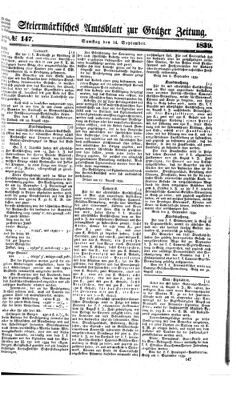 Steyermärkisches Amtsblatt zur Grätzer Zeitung 18390914 Seite: 1