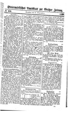 Steyermärkisches Amtsblatt zur Grätzer Zeitung 18390921 Seite: 1