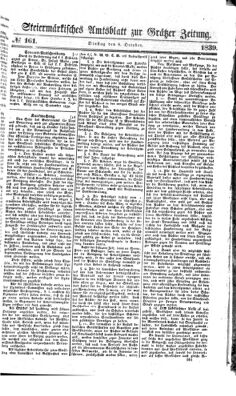 Steyermärkisches Amtsblatt zur Grätzer Zeitung 18391008 Seite: 1