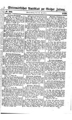 Steyermärkisches Amtsblatt zur Grätzer Zeitung 18391010 Seite: 1