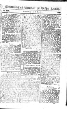 Steyermärkisches Amtsblatt zur Grätzer Zeitung 18391017 Seite: 1