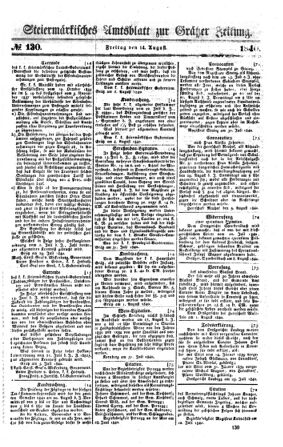 Steyermärkisches Amtsblatt zur Grätzer Zeitung 18400814 Seite: 1