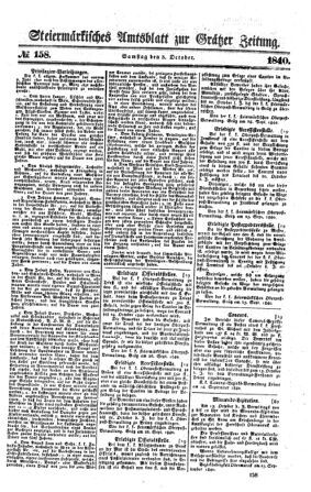 Steyermärkisches Amtsblatt zur Grätzer Zeitung 18401003 Seite: 1