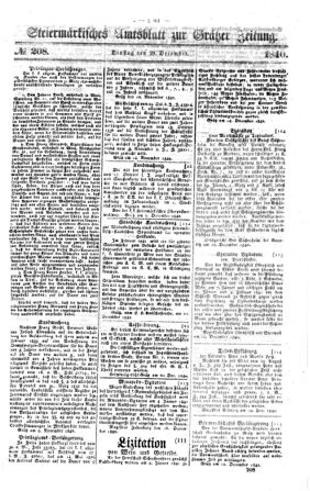 Steyermärkisches Amtsblatt zur Grätzer Zeitung 18401229 Seite: 1