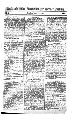 Steyermärkisches Amtsblatt zur Grätzer Zeitung 18410109 Seite: 5