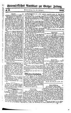 Steyermärkisches Amtsblatt zur Grätzer Zeitung 18410128 Seite: 1