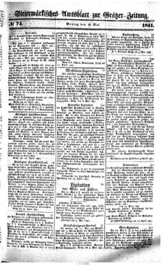 Steyermärkisches Amtsblatt zur Grätzer Zeitung 18410510 Seite: 1