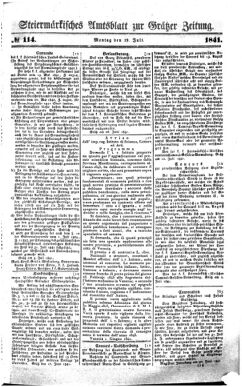 Steyermärkisches Amtsblatt zur Grätzer Zeitung 18410719 Seite: 1