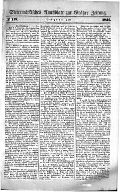 Steyermärkisches Amtsblatt zur Grätzer Zeitung 18410727 Seite: 1