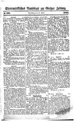 Steyermärkisches Amtsblatt zur Grätzer Zeitung 18410731 Seite: 1