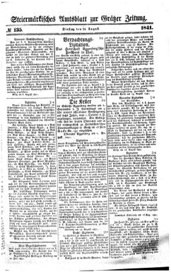 Steyermärkisches Amtsblatt zur Grätzer Zeitung 18410824 Seite: 1