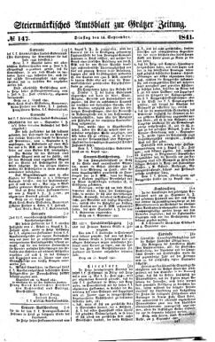 Steyermärkisches Amtsblatt zur Grätzer Zeitung 18410914 Seite: 11