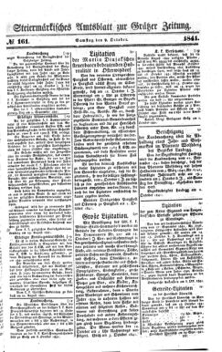 Steyermärkisches Amtsblatt zur Grätzer Zeitung 18411009 Seite: 1