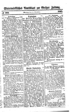 Steyermärkisches Amtsblatt zur Grätzer Zeitung