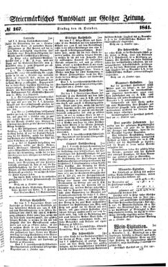 Steyermärkisches Amtsblatt zur Grätzer Zeitung 18411019 Seite: 1