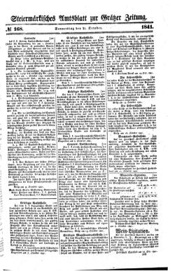 Steyermärkisches Amtsblatt zur Grätzer Zeitung 18411021 Seite: 1