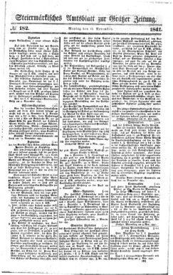 Steyermärkisches Amtsblatt zur Grätzer Zeitung 18411115 Seite: 1