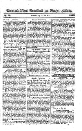 Steyermärkisches Amtsblatt zur Grätzer Zeitung 18420519 Seite: 1