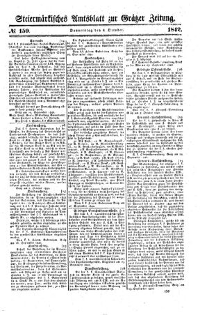 Steyermärkisches Amtsblatt zur Grätzer Zeitung 18421006 Seite: 1