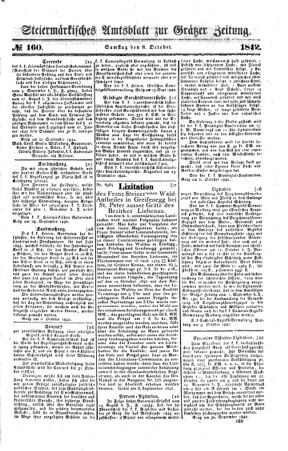 Steyermärkisches Amtsblatt zur Grätzer Zeitung 18421008 Seite: 1