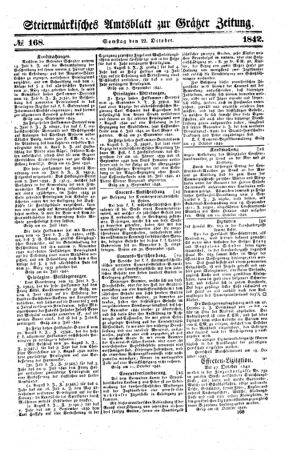 Steyermärkisches Amtsblatt zur Grätzer Zeitung 18421022 Seite: 1