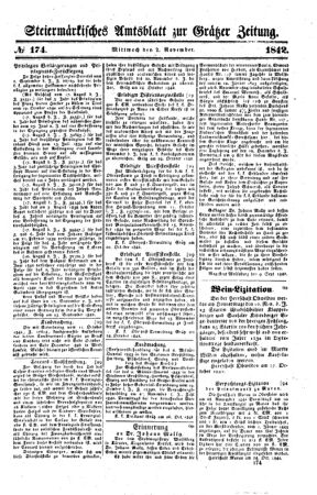 Steyermärkisches Amtsblatt zur Grätzer Zeitung