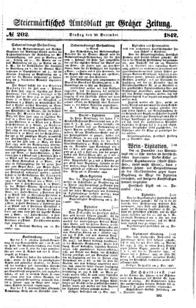 Steyermärkisches Amtsblatt zur Grätzer Zeitung 18421220 Seite: 1