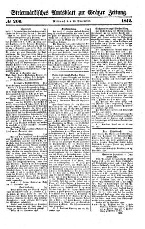 Steyermärkisches Amtsblatt zur Grätzer Zeitung 18421228 Seite: 1