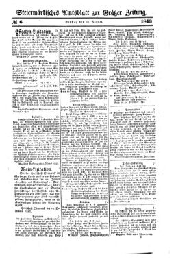 Steyermärkisches Amtsblatt zur Grätzer Zeitung 18430109 Seite: 5