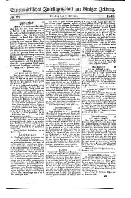 Steyermärkisches Amtsblatt zur Grätzer Zeitung 18430207 Seite: 3