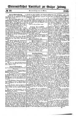 Steyermärkisches Amtsblatt zur Grätzer Zeitung 18430302 Seite: 7