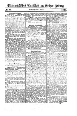 Steyermärkisches Amtsblatt zur Grätzer Zeitung 18430304 Seite: 5