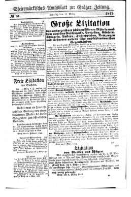 Steyermärkisches Amtsblatt zur Grätzer Zeitung 18430313 Seite: 1