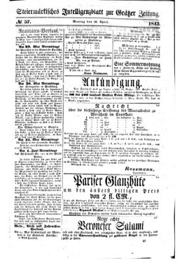 Steyermärkisches Amtsblatt zur Grätzer Zeitung 18430410 Seite: 7