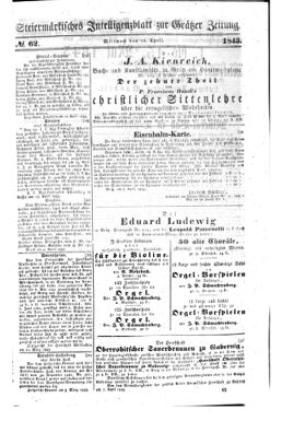 Steyermärkisches Amtsblatt zur Grätzer Zeitung 18430419 Seite: 3