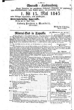 Steyermärkisches Amtsblatt zur Grätzer Zeitung 18430419 Seite: 4