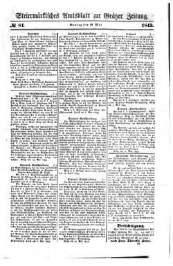 Steyermärkisches Amtsblatt zur Grätzer Zeitung 18430522 Seite: 3