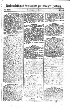 Steyermärkisches Amtsblatt zur Grätzer Zeitung 18430715 Seite: 1