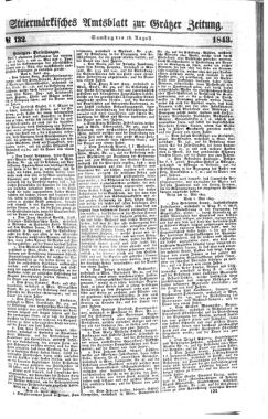 Steyermärkisches Amtsblatt zur Grätzer Zeitung 18430819 Seite: 1