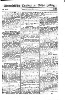 Steyermärkisches Amtsblatt zur Grätzer Zeitung 18430923 Seite: 1