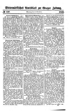 Steyermärkisches Amtsblatt zur Grätzer Zeitung 18431002 Seite: 1